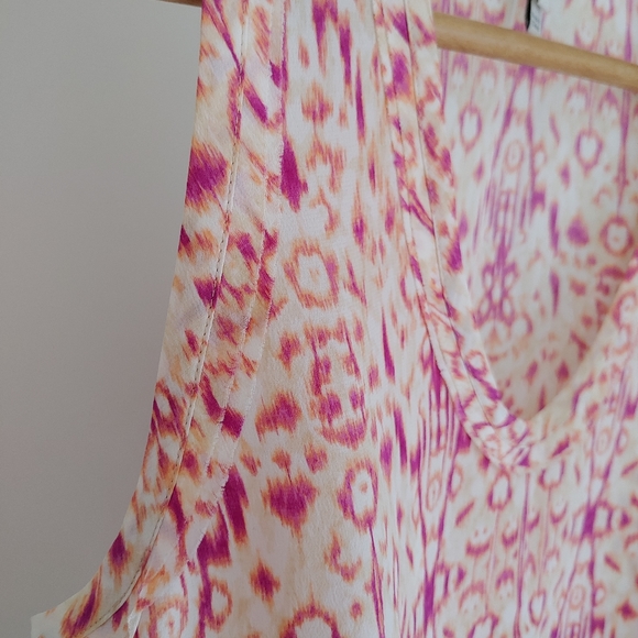 Joie Silk Tank Top Alena Ikat Print Size XS Sleeveless Blouse - Picture 9 of 16